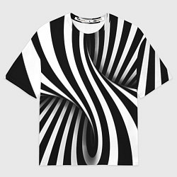 Футболка оверсайз мужская Оптические иллюзии, цвет: 3D-принт