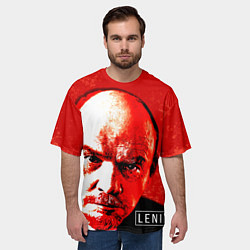 Футболка оверсайз мужская Red Lenin, цвет: 3D-принт — фото 2