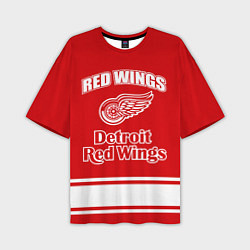 Мужская футболка оверсайз Detroit red wings