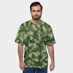 Футболка оверсайз мужская Хаки, цвет: 3D-принт — фото 2