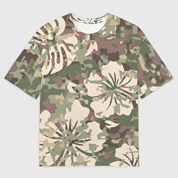 Футболка оверсайз мужская Камуфляж, цвет: 3D-принт