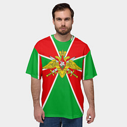Футболка оверсайз мужская Флаг ПВ, цвет: 3D-принт — фото 2