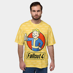 Футболка оверсайз мужская Fallout 4: Pip-Boy, цвет: 3D-принт — фото 2
