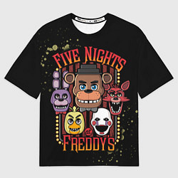 Футболка оверсайз мужская Five Nights At Freddy's, цвет: 3D-принт