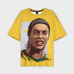Мужская футболка оверсайз Ronaldinho Art