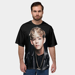 Футболка оверсайз мужская Вишня, цвет: 3D-принт — фото 2