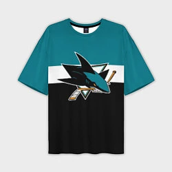 Мужская футболка оверсайз San Jose Sharks