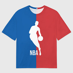 Мужская футболка оверсайз Эмблема NBA