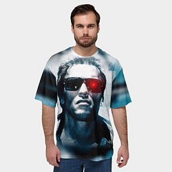 Футболка оверсайз мужская T-800, цвет: 3D-принт — фото 2