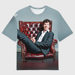 Футболка оверсайз мужская Бенедикт Камбербэтч, цвет: 3D-принт