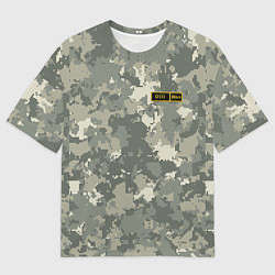 Футболка оверсайз мужская O I +, цвет: 3D-принт