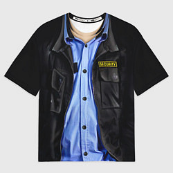 Мужская футболка оверсайз Форма SECURITY