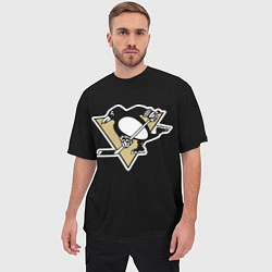 Футболка оверсайз мужская Pittsburgh Penguins: Malkin, цвет: 3D-принт — фото 2