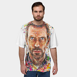 Футболка оверсайз мужская Хаус в таблетках, цвет: 3D-принт — фото 2