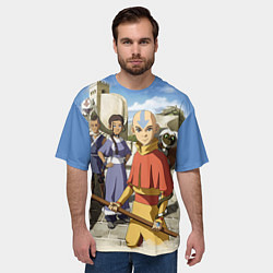 Футболка оверсайз мужская Легенда об Аанге, цвет: 3D-принт — фото 2