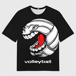 Футболка оверсайз мужская Волейбол 25, цвет: 3D-принт
