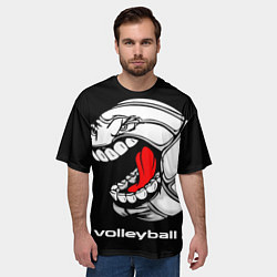 Футболка оверсайз мужская Волейбол 25, цвет: 3D-принт — фото 2
