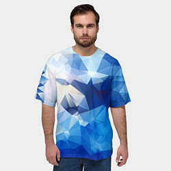 Футболка оверсайз мужская Абстракция, цвет: 3D-принт — фото 2
