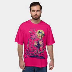 Футболка оверсайз мужская Hooking Over People?, цвет: 3D-принт — фото 2
