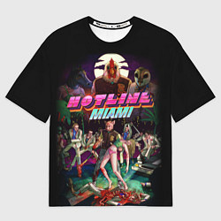 Мужская футболка оверсайз Hotline Miami
