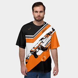 Футболка оверсайз мужская Asiimov Counter-Strike, цвет: 3D-принт — фото 2