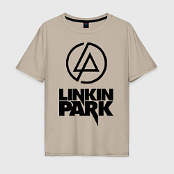 Футболка оверсайз мужская Linkin Park, цвет: миндальный