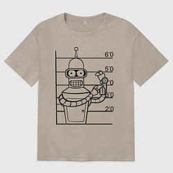 Мужская футболка оверсайз Bender Wanted