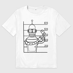Футболка оверсайз мужская Bender Wanted, цвет: белый
