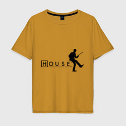 Футболка оверсайз мужская House MD, цвет: горчичный