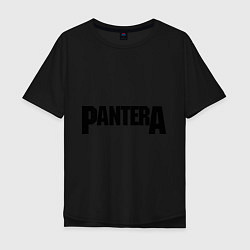 Футболка оверсайз мужская Pantera, цвет: черный