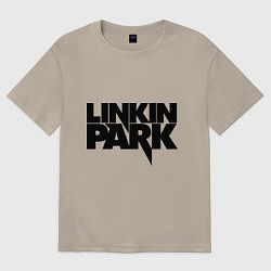 Футболка оверсайз мужская Linkin Park, цвет: миндальный