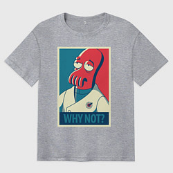 Мужская футболка оверсайз Zoidberg: Why not?