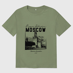 Мужская футболка оверсайз Moscow Kremlin 1147