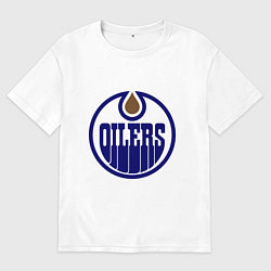 Мужская футболка оверсайз Edmonton Oilers