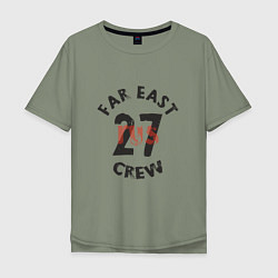 Футболка оверсайз мужская Far East 27 Crew, цвет: авокадо
