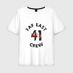 Футболка оверсайз мужская Far East 41 Crew, цвет: белый