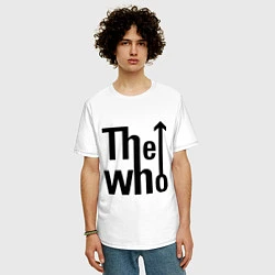 Футболка оверсайз мужская The Who, цвет: белый — фото 2