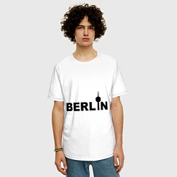 Футболка оверсайз мужская Берлин, цвет: белый — фото 2