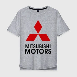 Футболка оверсайз мужская Mitsubishi, цвет: меланж