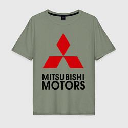 Футболка оверсайз мужская Mitsubishi, цвет: авокадо