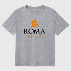 Футболка оверсайз мужская AS Roma 1927, цвет: меланж