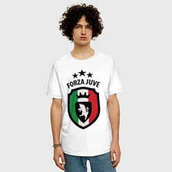 Футболка оверсайз мужская Forza Juventus, цвет: белый — фото 2