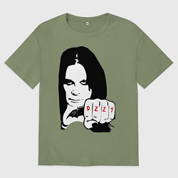 Футболка оверсайз мужская Ozzy Ozborn, цвет: авокадо