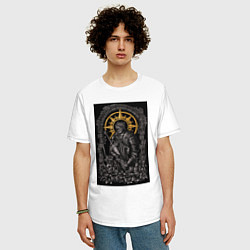 Футболка оверсайз мужская Dark Souls: Warrior, цвет: белый — фото 2