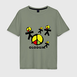 Футболка оверсайз мужская Olodum, цвет: авокадо