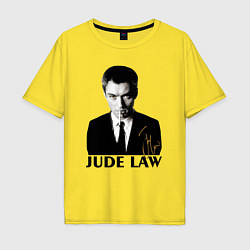 Футболка оверсайз мужская Jude Law, цвет: желтый
