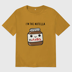 Футболка оверсайз мужская Нутелла, цвет: горчичный
