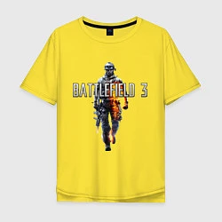 Футболка оверсайз мужская Battlefield 3, цвет: желтый