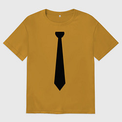 Мужская футболка оверсайз Галстук