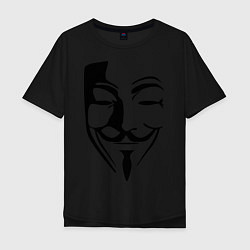 Мужская футболка оверсайз Vendetta Mask